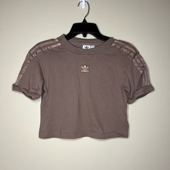 Glitter adidas crop top - Picture 1 of 4